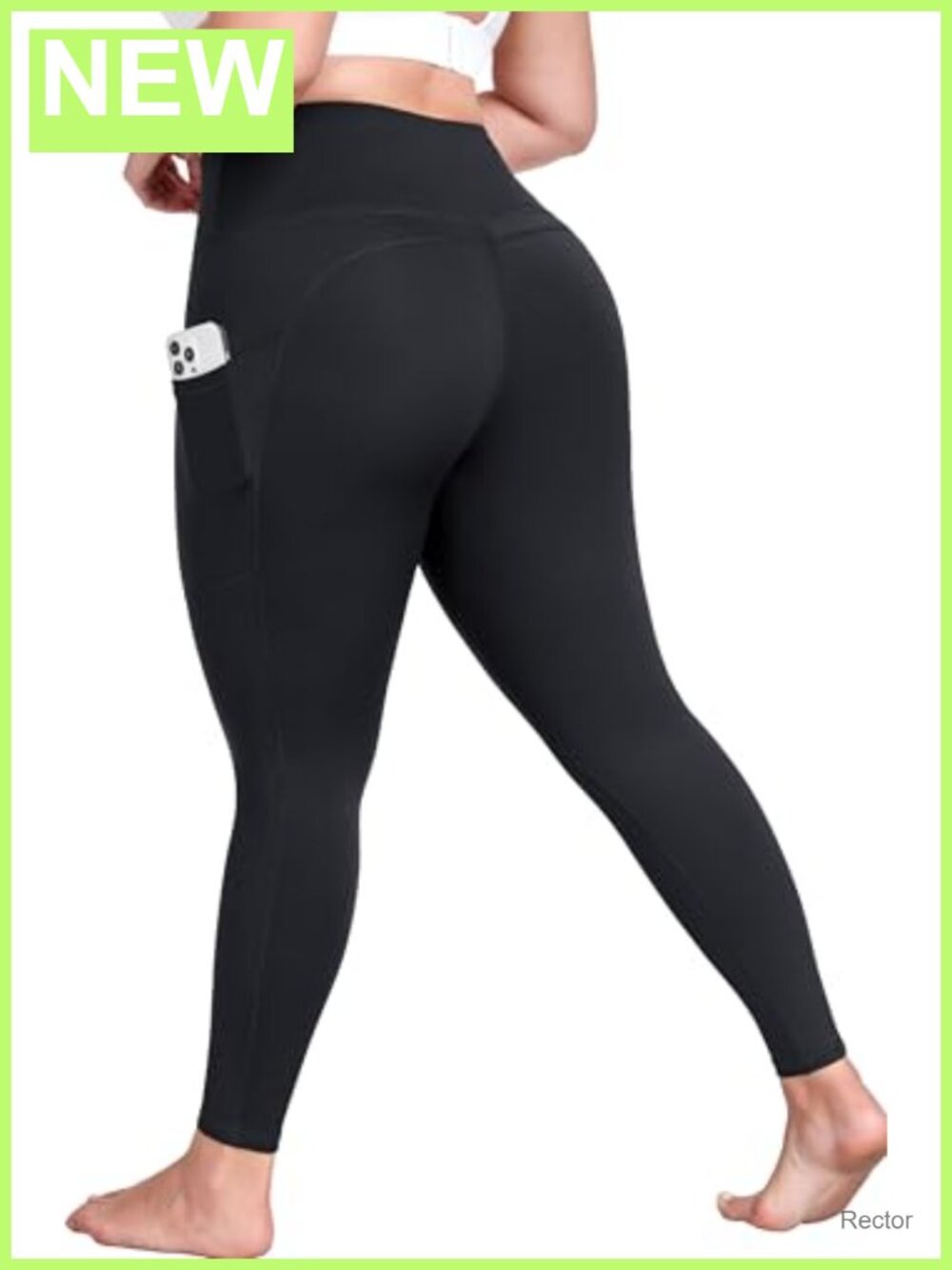 Plus Size Yoga Pants with Pockets High Waist Tummy Control Athletic Workout